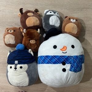 Squishmallows Set with Snowman and Animals